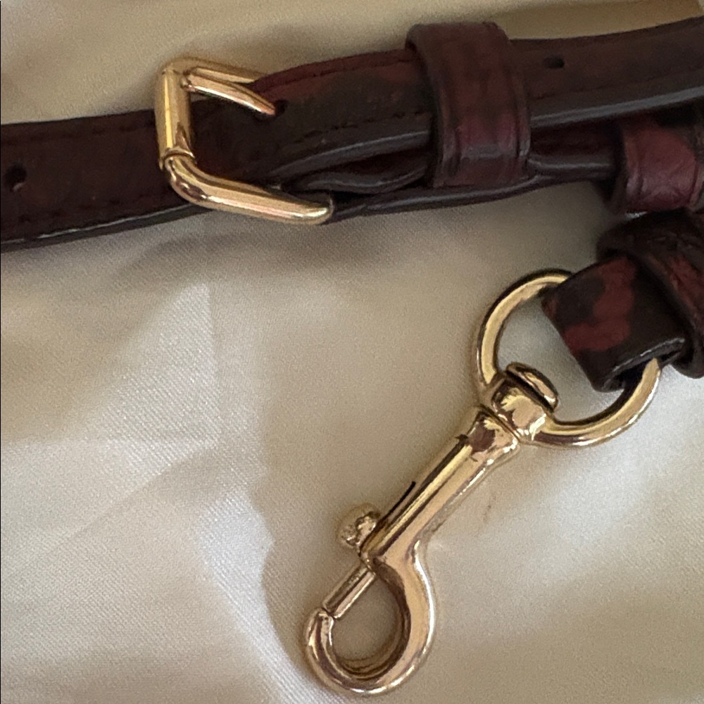 Black Brown Python Coach Bag - image 5